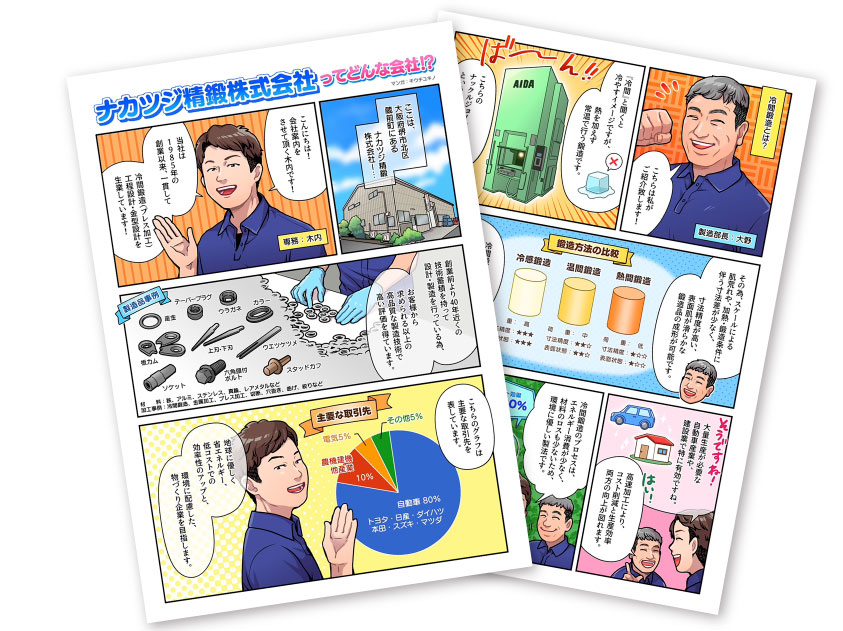 会社案内マンガ